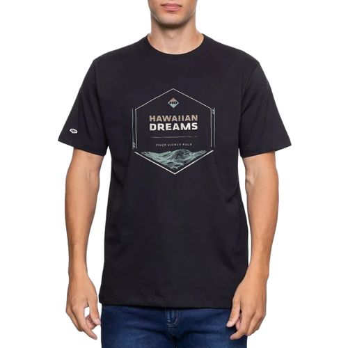 Camiseta Masculina HD Four Waves PRETO-H0179- -1-
